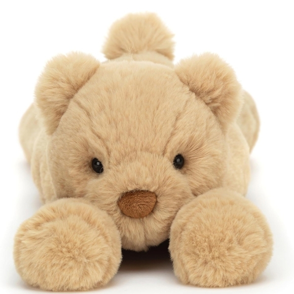 Jellycat Smudge Bear Medium Soft & Plush 5.1x4.3x9.4" BNWT Authentic - Picture 2 of 8